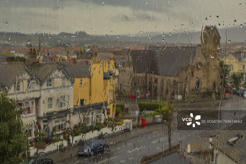 英国威尔士兰迪德诺的雨天图片素材