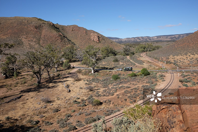 弗林德斯山脉的澳大利亚内陆图片素材