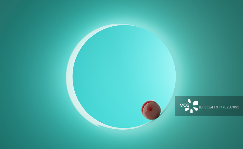 球和圆形概念3D渲染图片素材