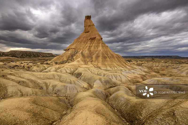 巴尔德纳斯雷亚莱斯自然公园的卡斯蒂尔德铁拉（西班牙，阿格达斯，图德拉，纳瓦拉）图片素材