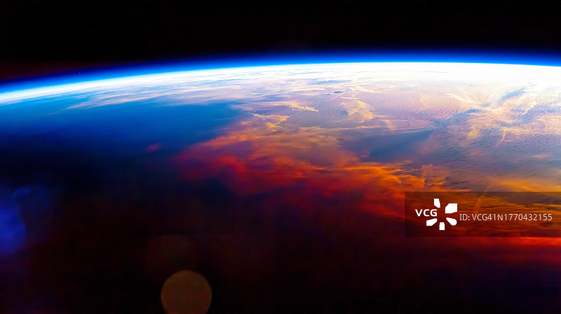 地球地平线图片素材