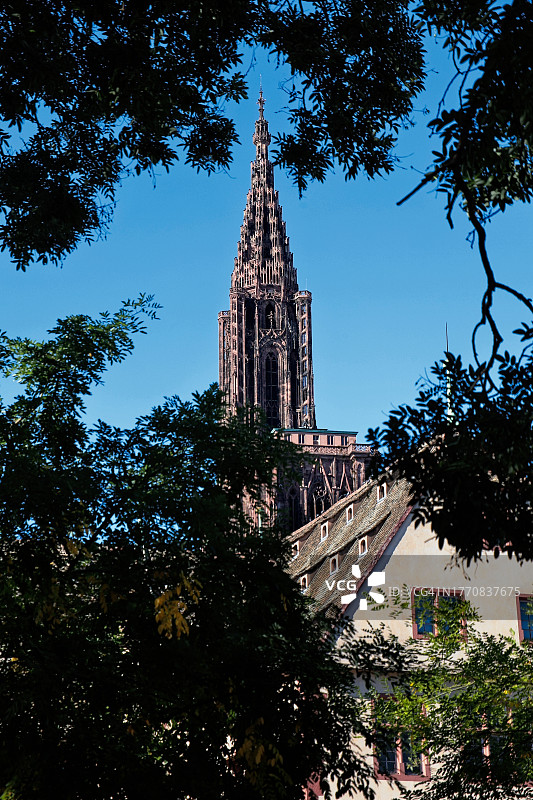 斯特拉斯堡圣母大教堂尖顶图片素材