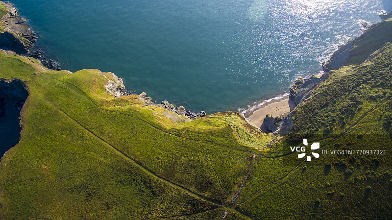迷人的康沃尔海岸线图片素材
