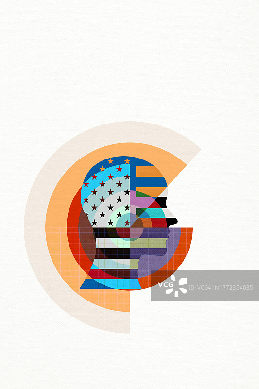 星条旗图案设计图片素材