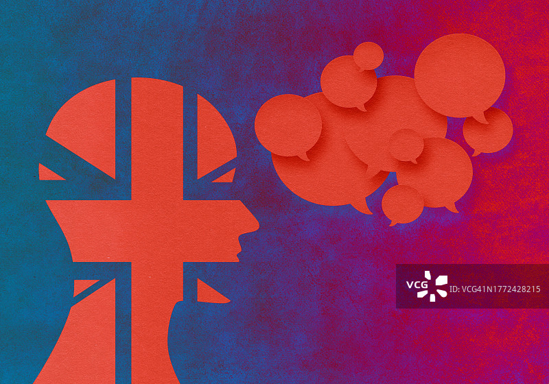 英国语言例证图片素材