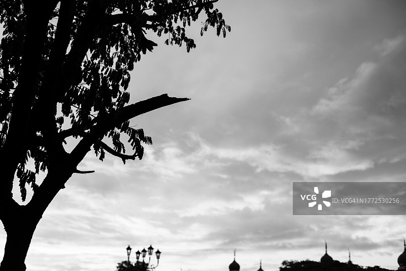 卡纳塔克邦迈索尔宫殿轮廓图片素材