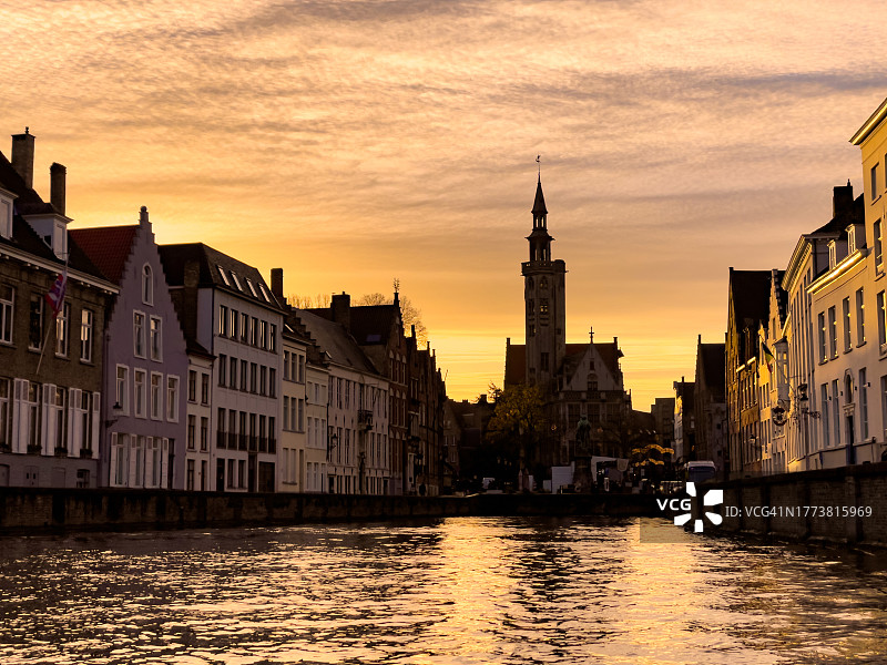 圣诞节的布鲁日图片素材