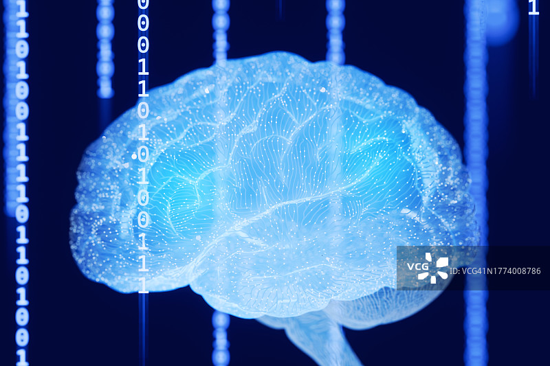 AI神经大脑图片素材