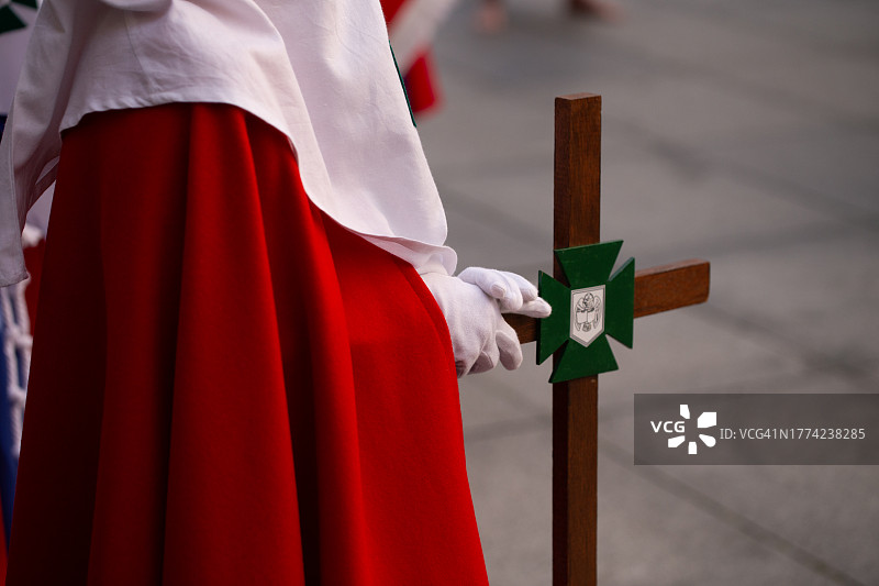 十字架上的手套，游行，圣周图片素材