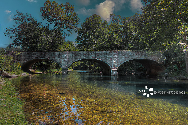 贝内特泉钓鱼图片素材