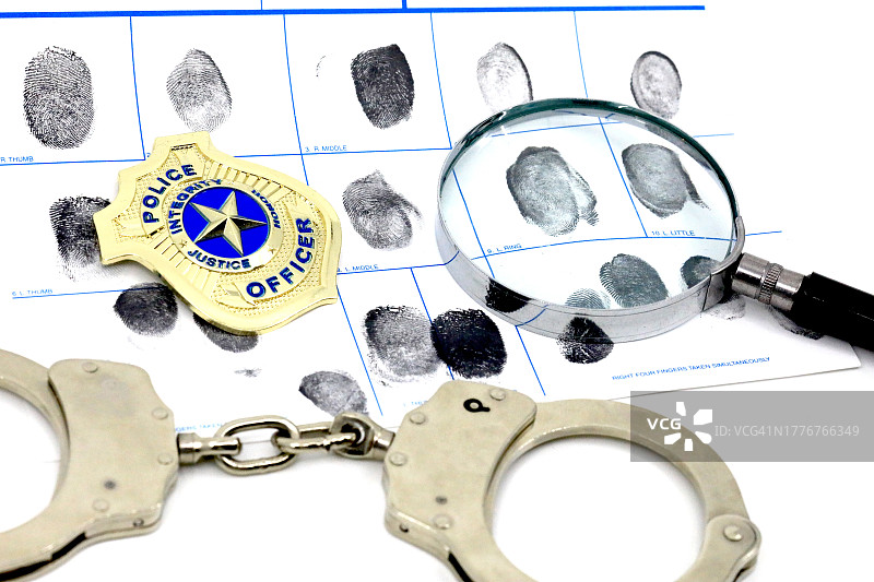 执法侦探工作概念图片素材
