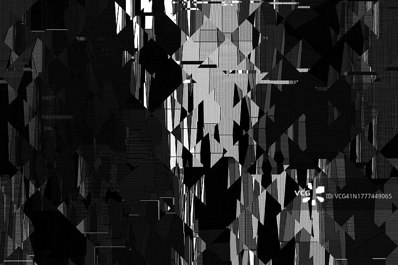 几何扭曲菱形条纹黑白故障城市背景抽象技术城市夜景窗户光背景图片素材