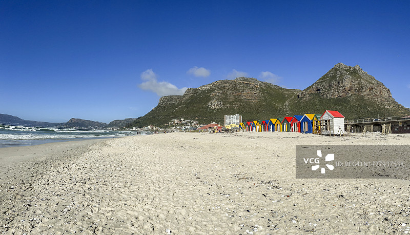 米曾贝海滩维多利亚时代沐浴间的修复图片素材