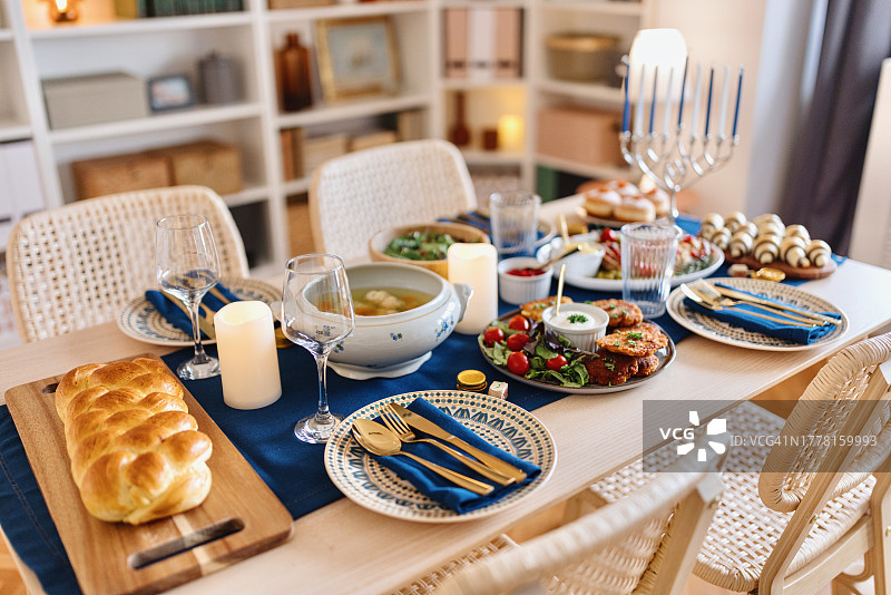 犹太光明节传统美食图片素材