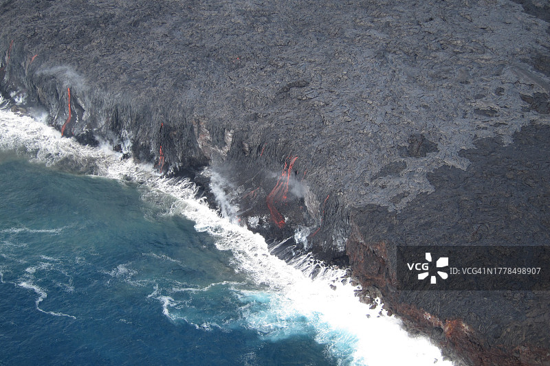 夏威夷海景航拍，美国图片素材
