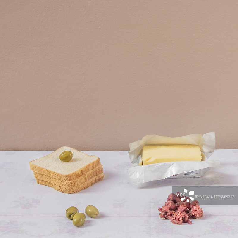 餐桌上食物的特写图片素材