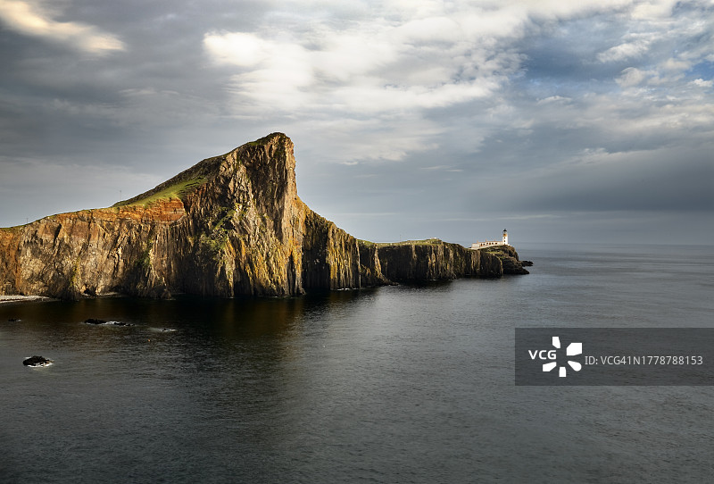 苏格兰斯凯岛内斯特角灯塔风光图片素材