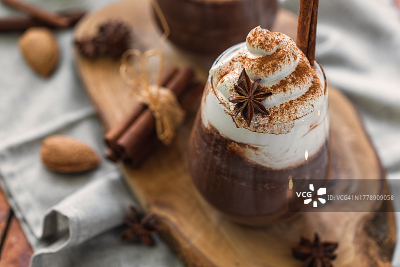 圣诞自制热巧克力图片素材
