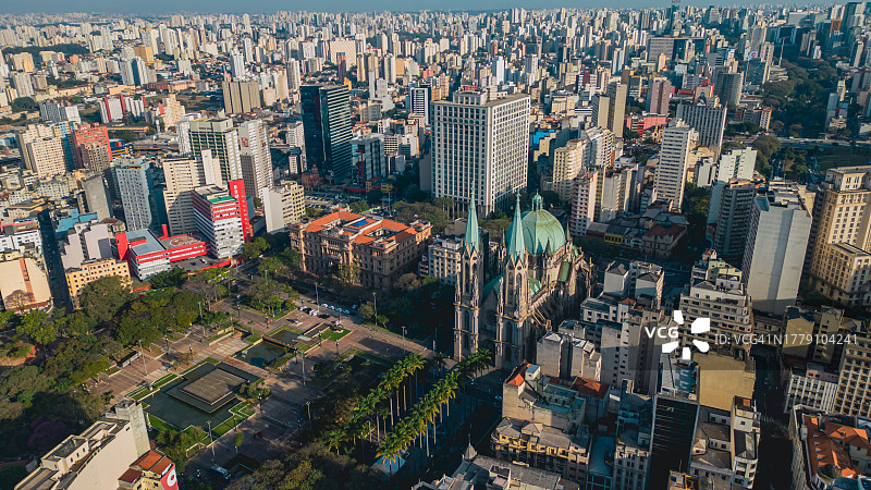 圣保罗主教座堂广场城市景观图片素材