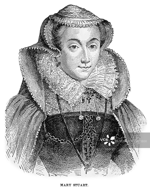 苏格兰女王玛丽一世肖像图片素材