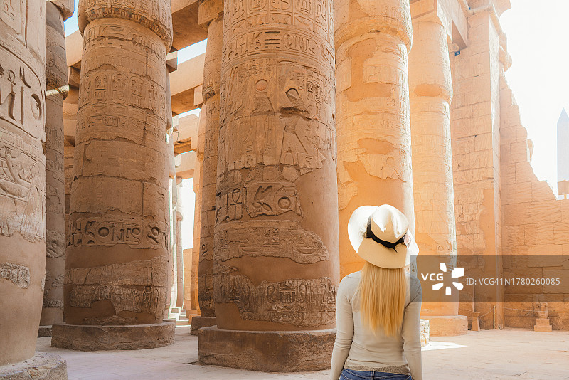 埃及卢克索卡纳克神庙图片素材
