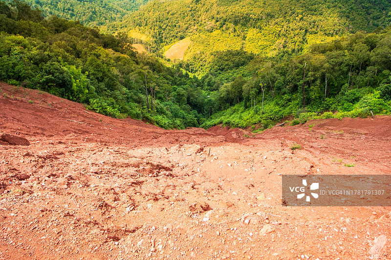山体滑坡自然灾害图片素材