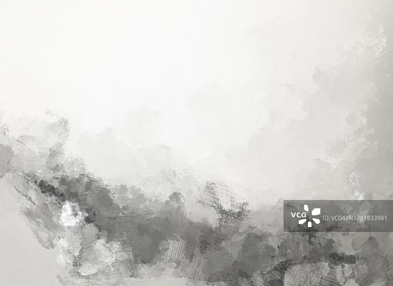 带有笔触的抽象白色和浅灰色油画背景图片素材