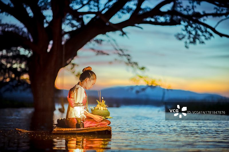 水灯节图片素材