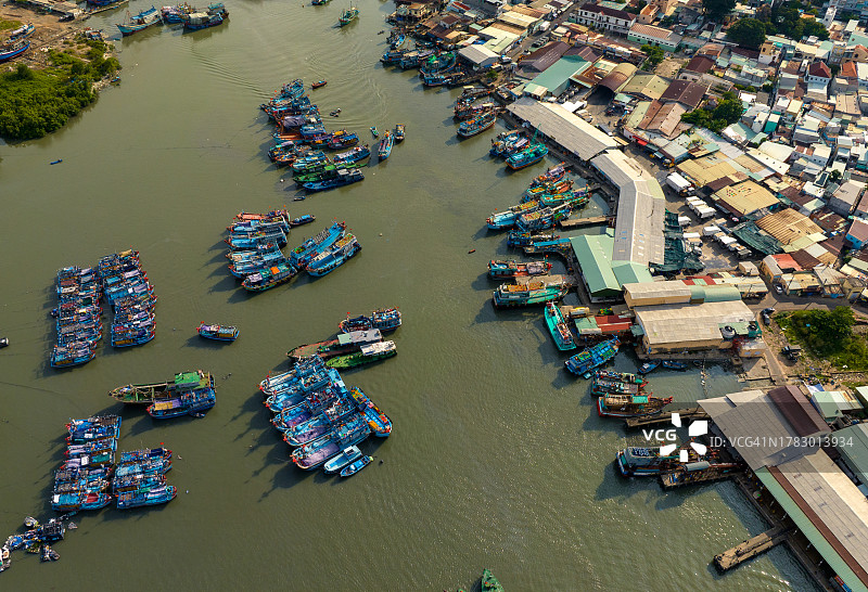头顿海港，本锭港，巴地头顿省图片素材