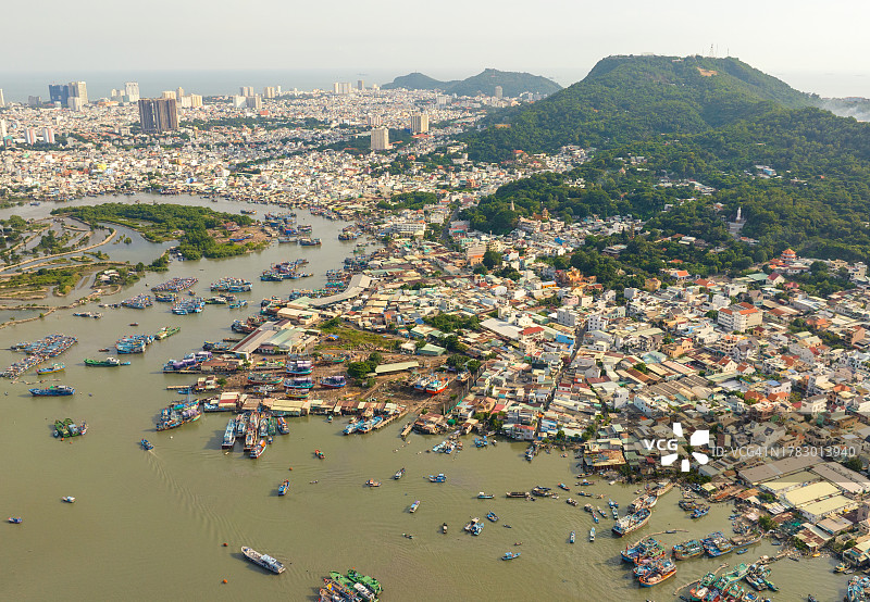 头顿海港，本锭港，巴地头顿省图片素材
