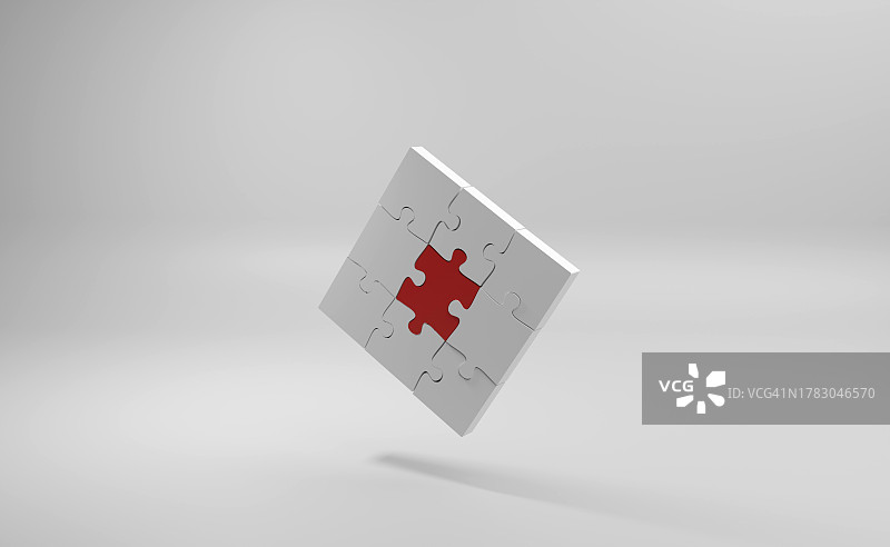 漂浮的拼图图片素材