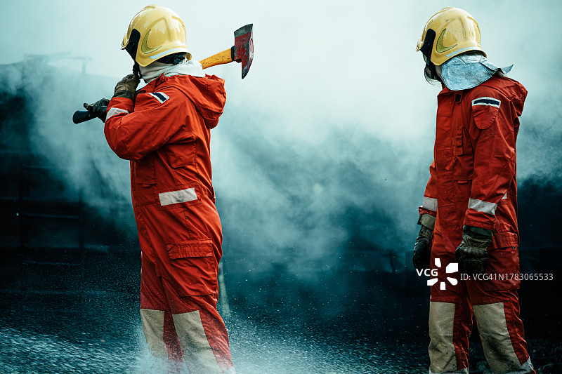 消防员训练图片素材