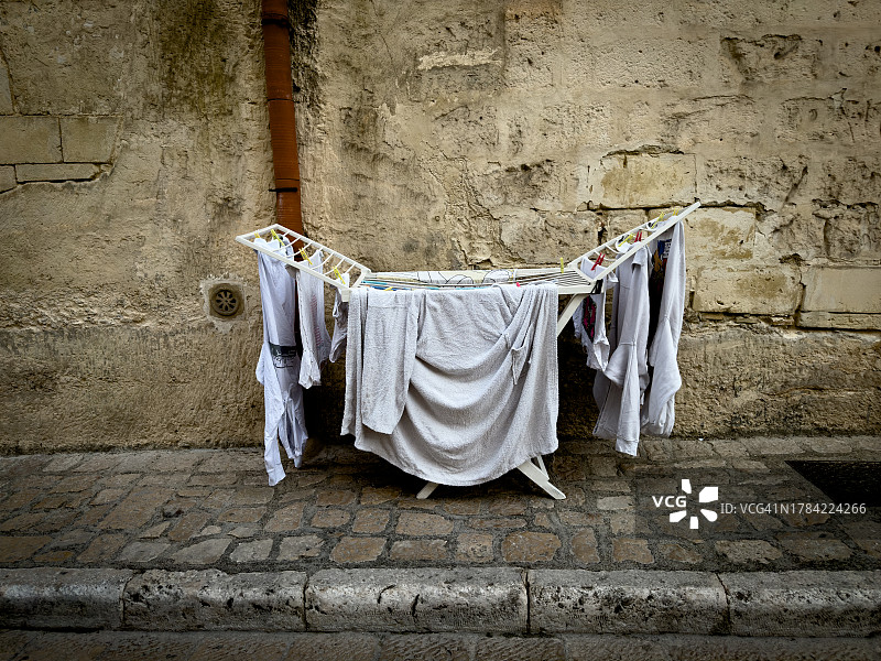晾晒的衣物图片素材