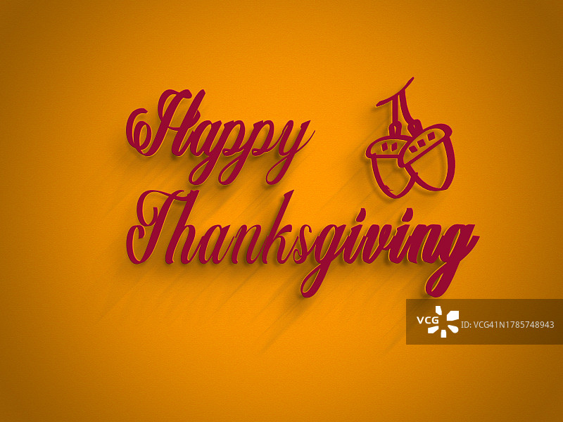 3D感恩节背景：贺卡、宣传单、海报和邀请函图片素材