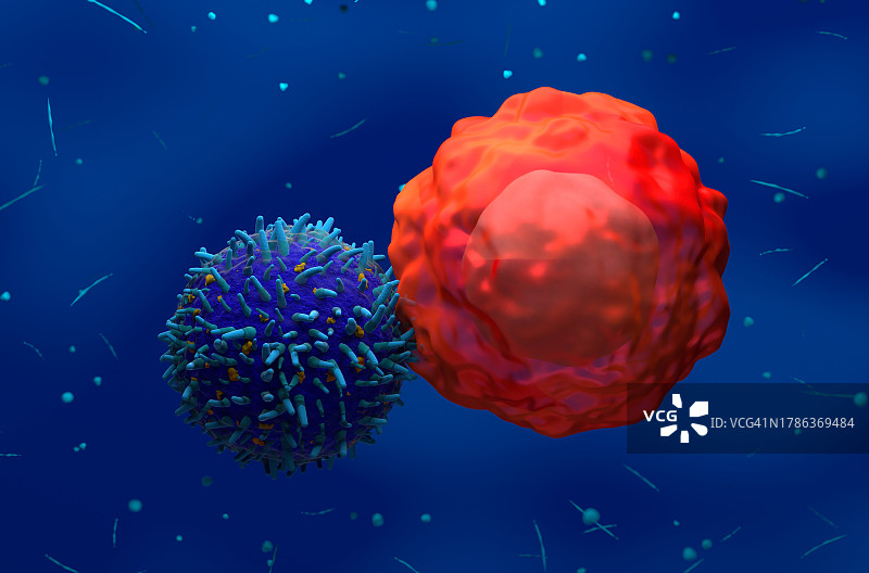 CAR-T细胞疗法，图示图片素材