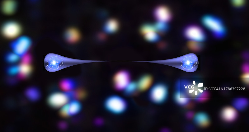 量子纠缠概念图图片素材