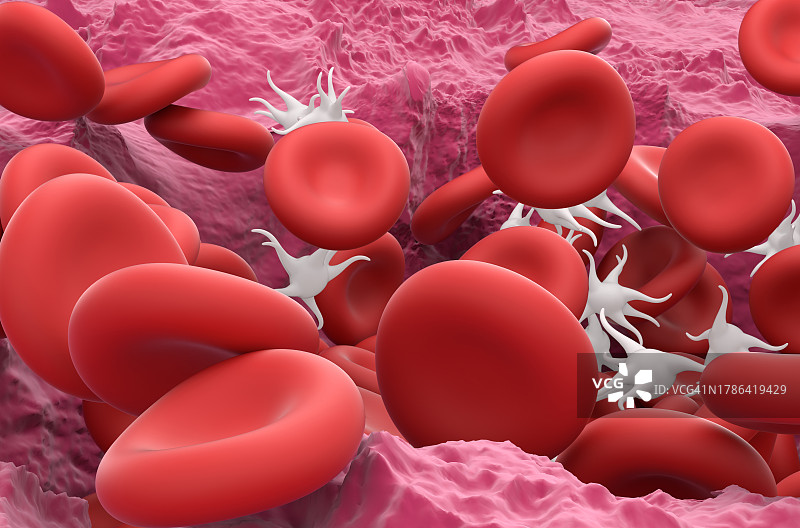 血栓形成示意图图片素材