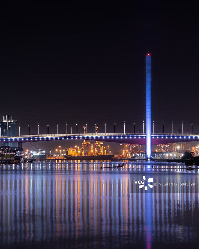 墨尔本博尔特桥码头区图片素材