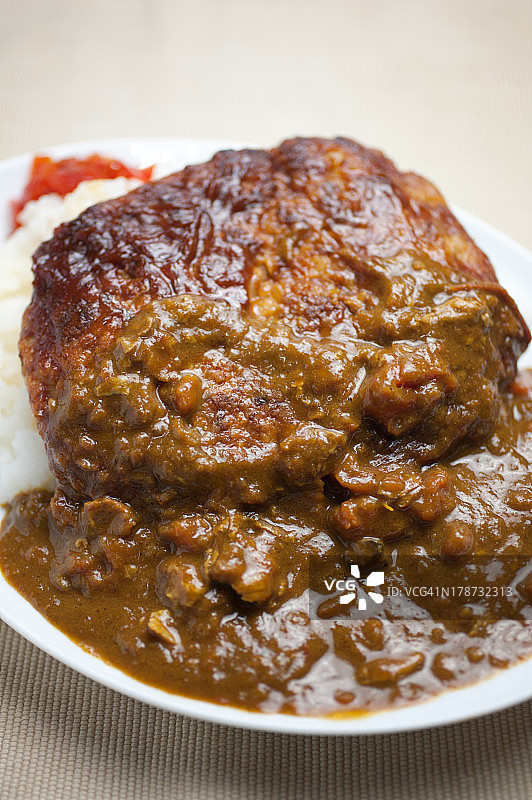 日式汉堡咖喱图片素材