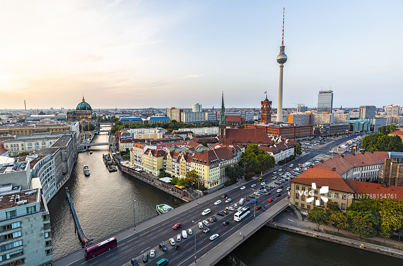 柏林天际线图片素材
