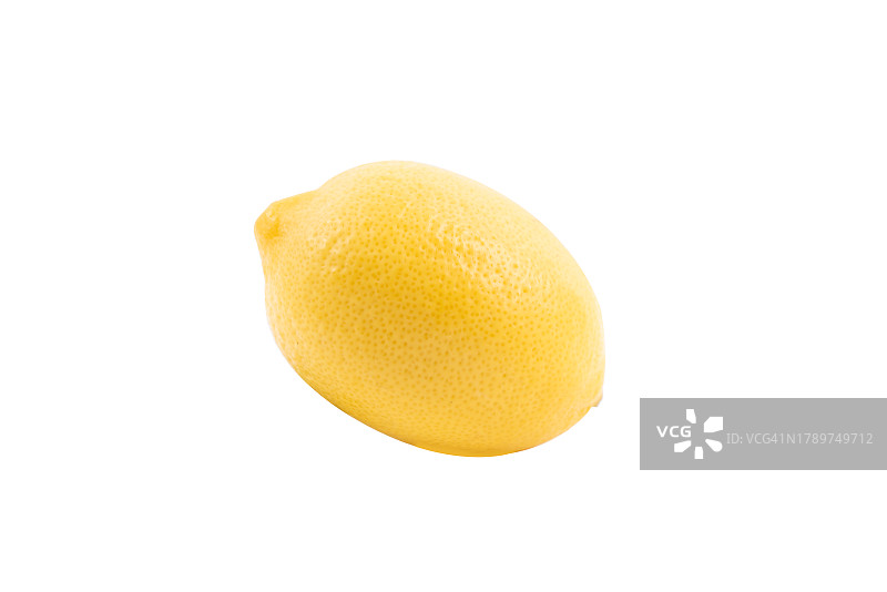 白色背景上的柠檬特写图片素材