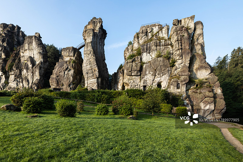 旅游目的地：埃克斯特恩施泰因（德国北莱茵-威斯特法伦州）图片素材