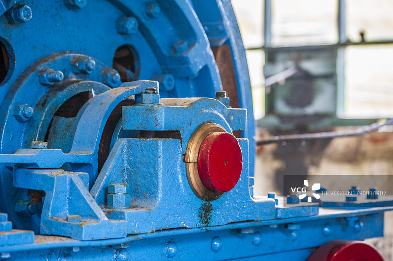 煤矿笼式采矿齿轮图片素材