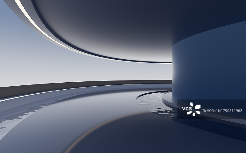 3D渲染建筑背景图片素材