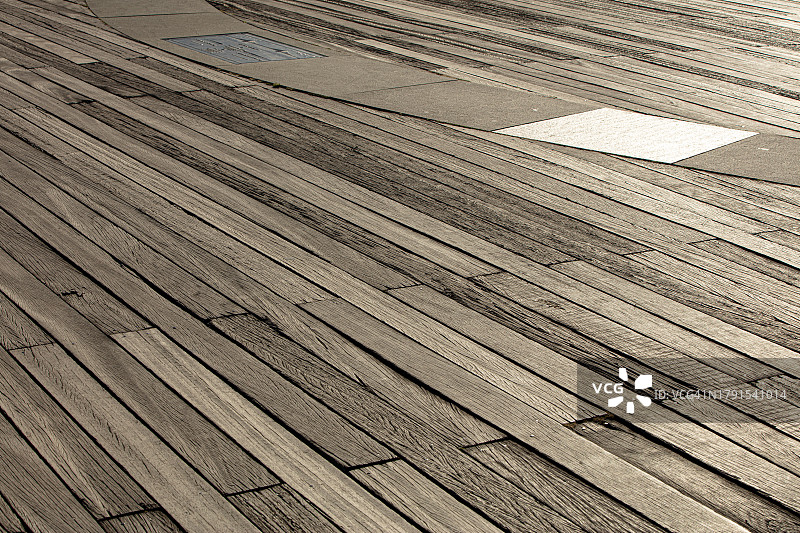 纽约布鲁克林的木板路图片素材