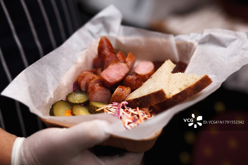 德国巴伐利亚炸香肠图片素材