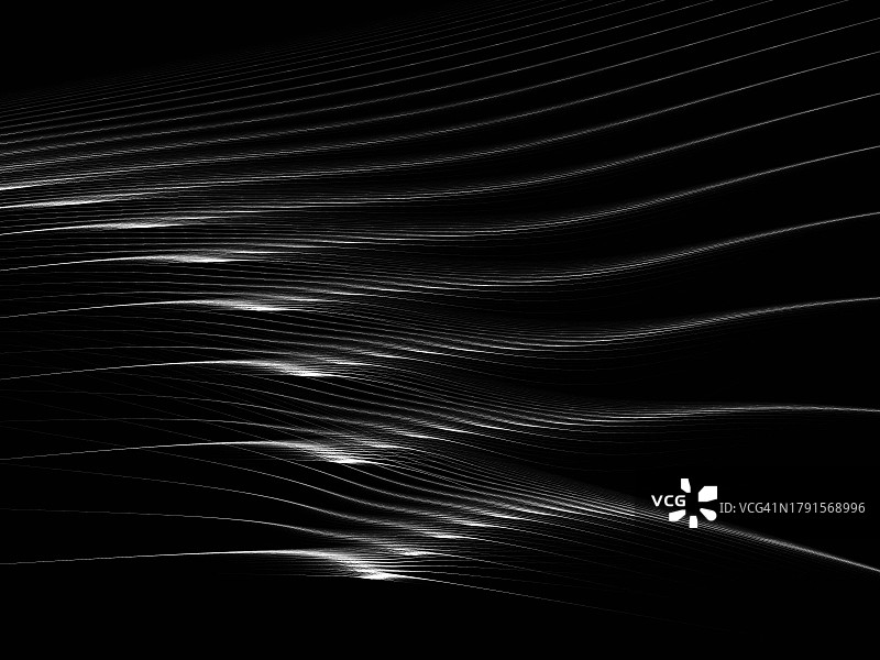 黑白线条艺术 - 抽象模板图片素材