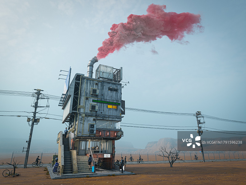 荒郊野外的建筑图片素材