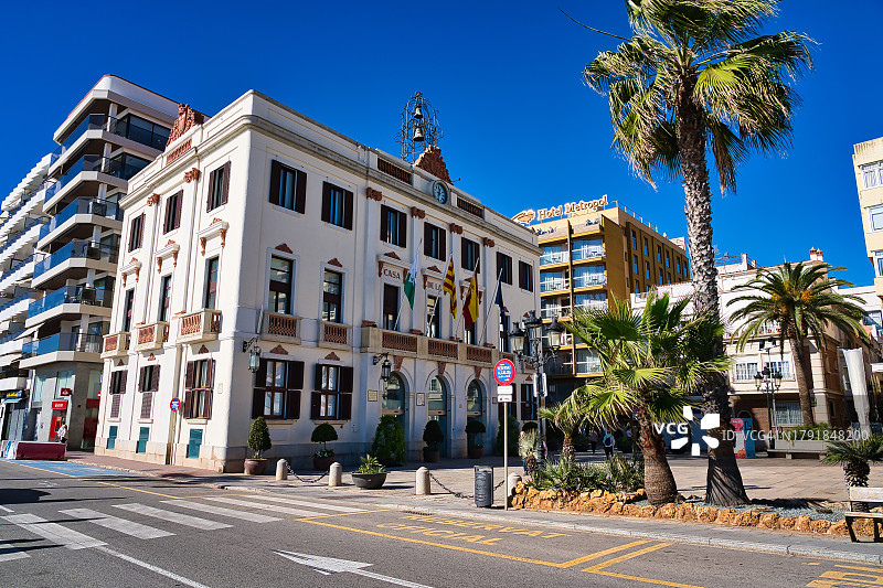 西班牙滨海略雷特市政厅图片素材