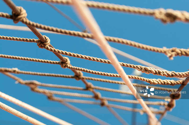 交叉绳索网格图片素材